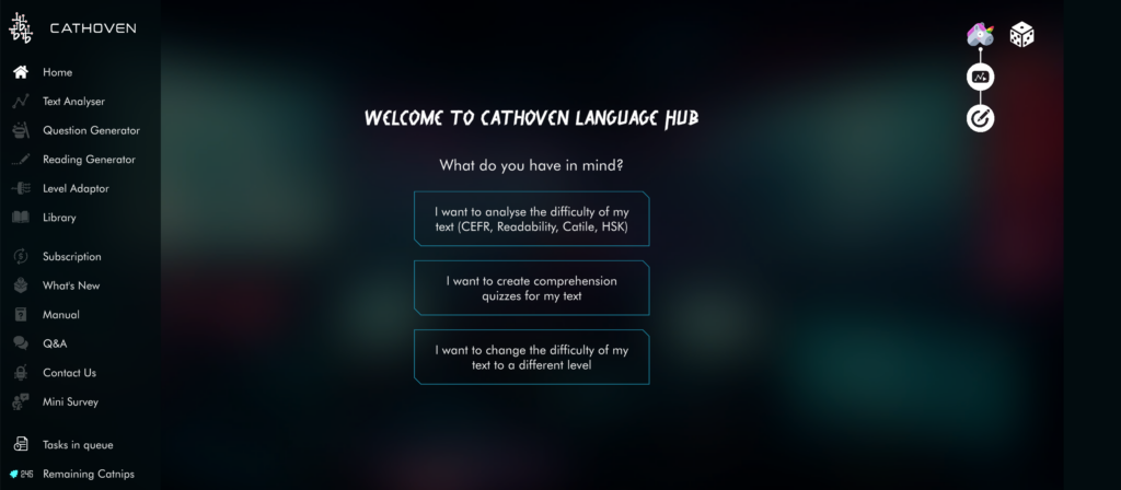 The Cathoven central hub.