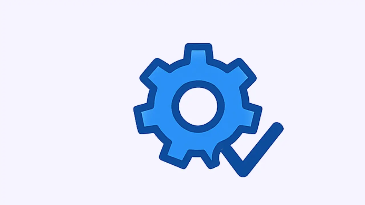 Teaching tool icon with gear and checkmark symbolizing efficient lesson planning support